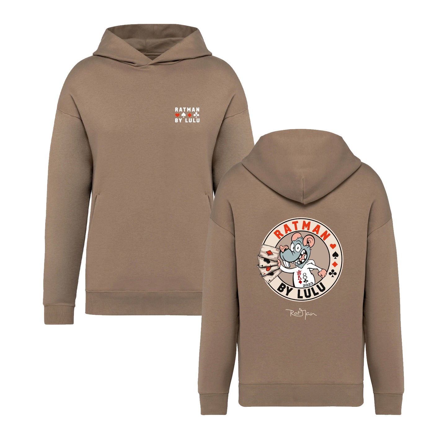 Sweat-Shirt Oversize Beige