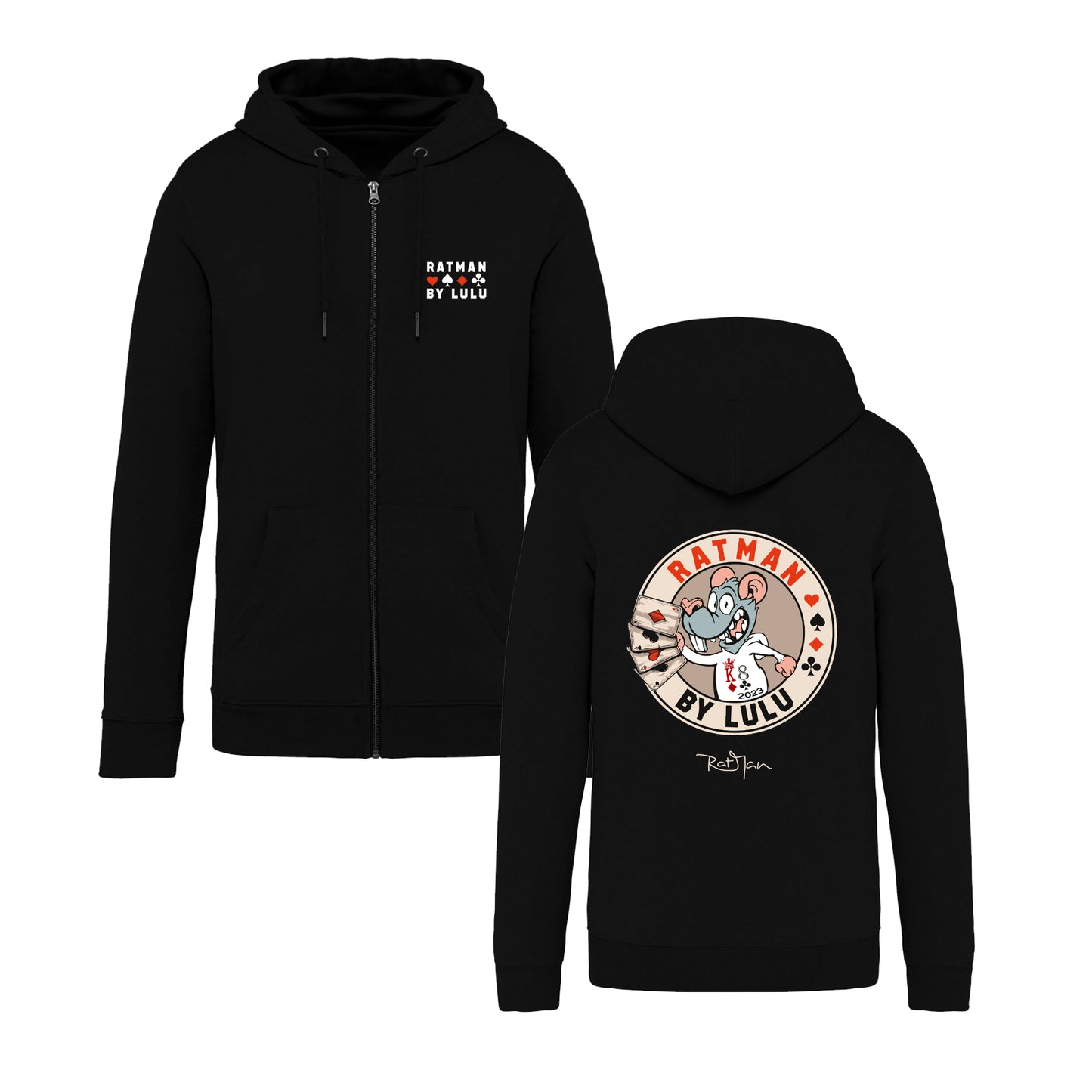 Sweat-Shirt zippé Black