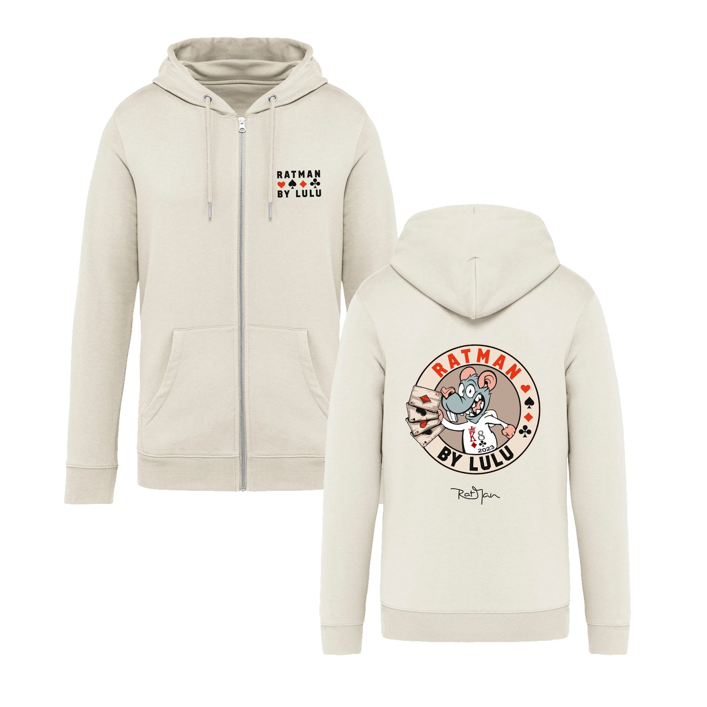 Sweat-Shirt zippé White