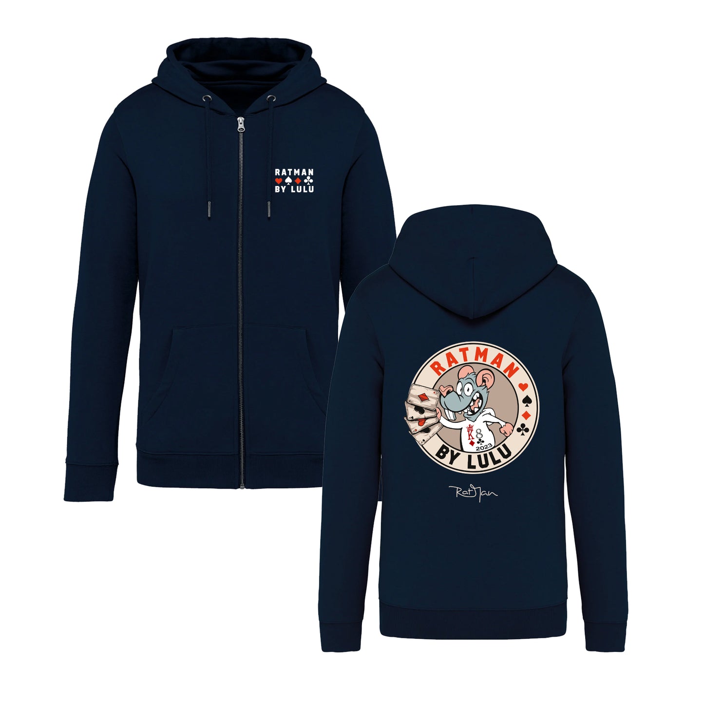 Sweat-Shirt zippé Navy