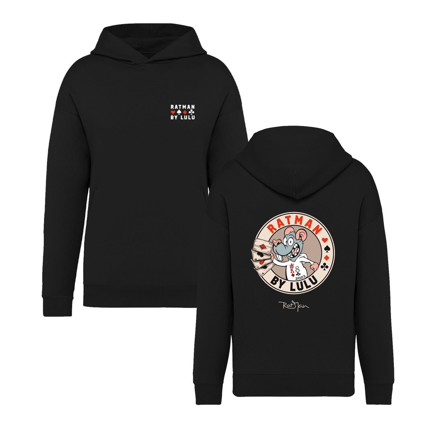 Sweat-Shirt Oversize Black