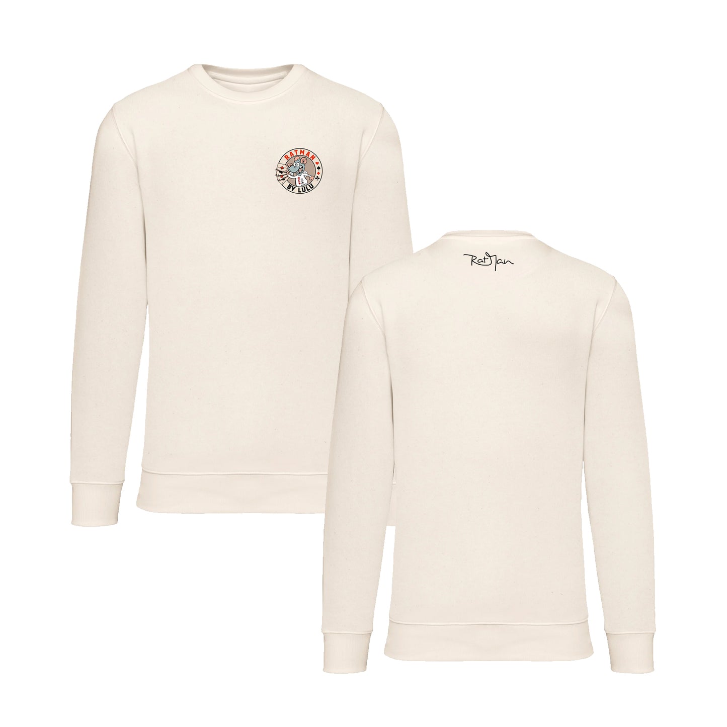 Sweat-Shirt Col rond White